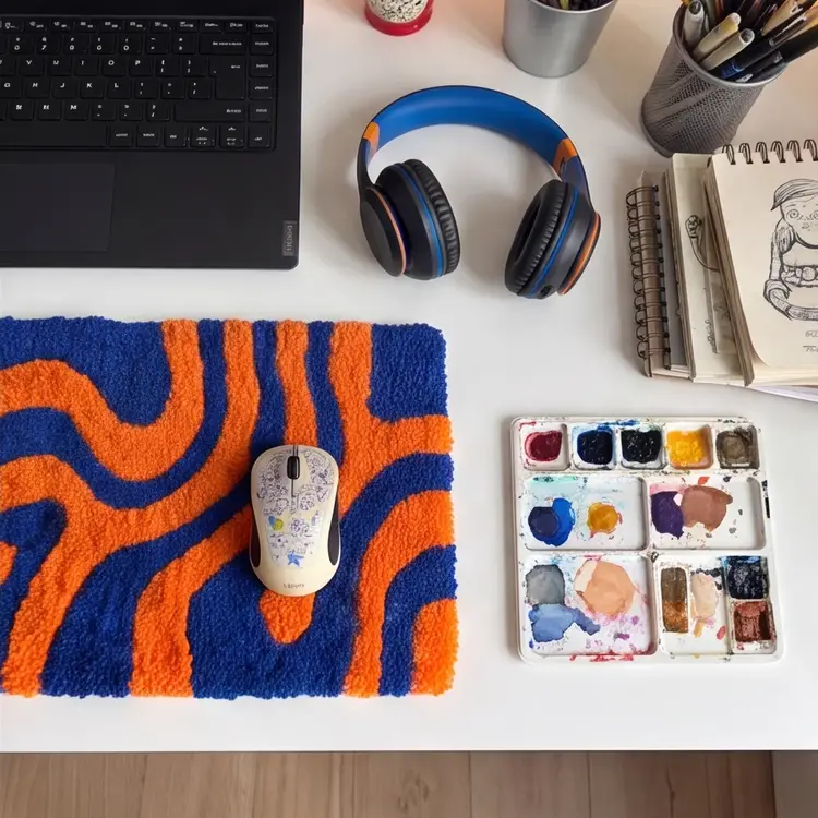 Wavy Blue Mousepad, Ansicht 3