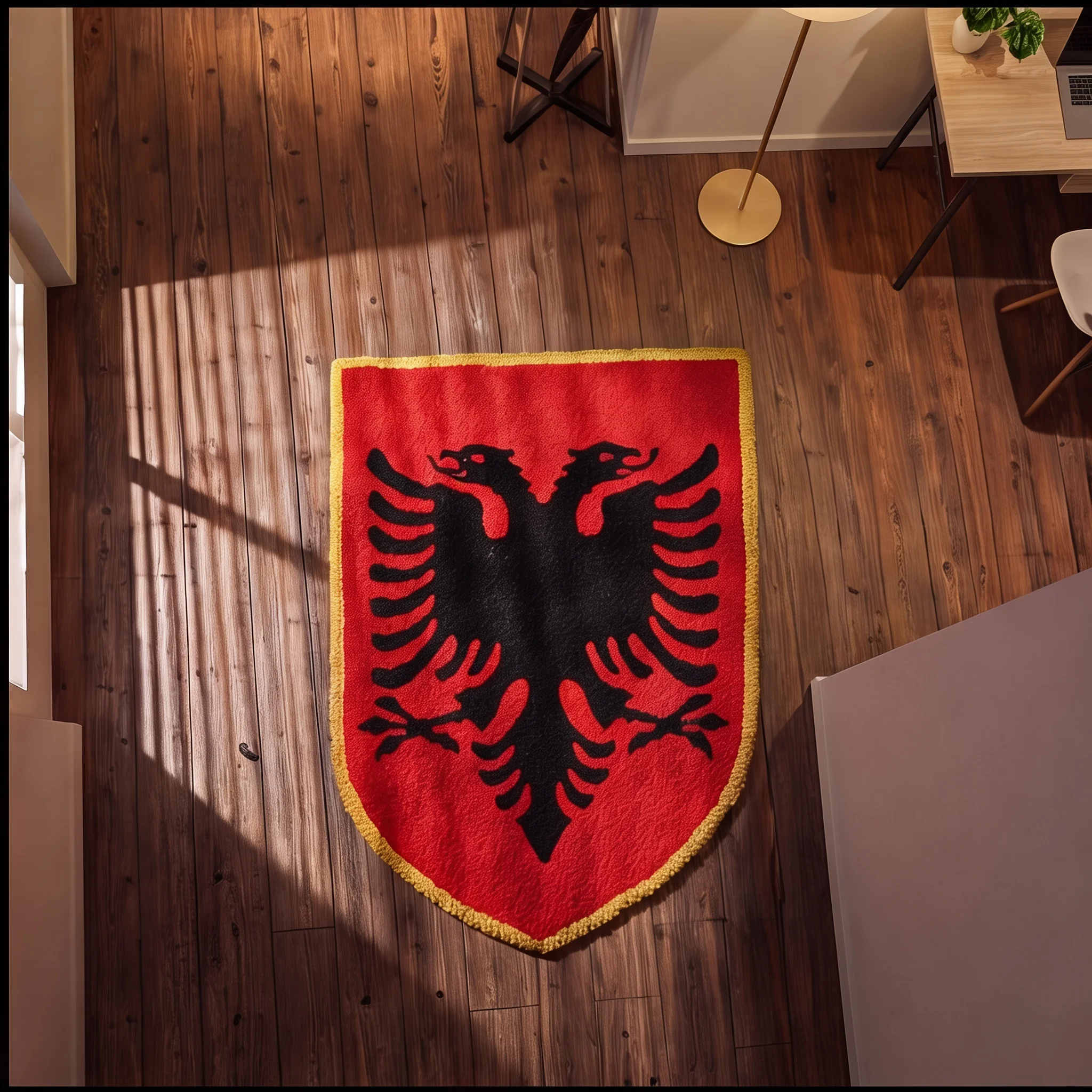 Albanien Wappen, Ansicht 3